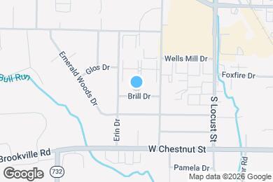 Map image of the property - 620 Brill Dr