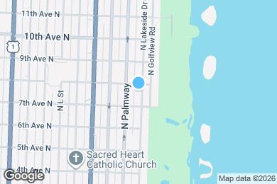 Map image of the property - 721 N Lakeside Dr