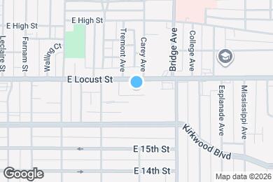 Map image of the property - 1030 E 18th St