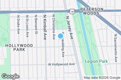 Map image of the property - 5822 N Spaulding Ave