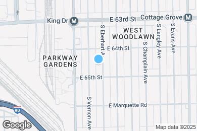 Map image of the property - 6434 S Eberhart Ave