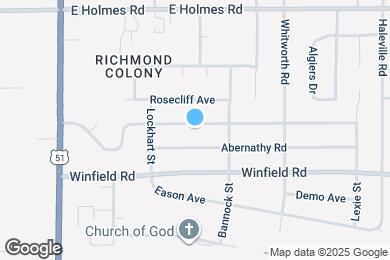 Map image of the property - 1333 Mary Jane Ave