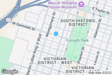 Map image of the property - 215 W Gwinnett St