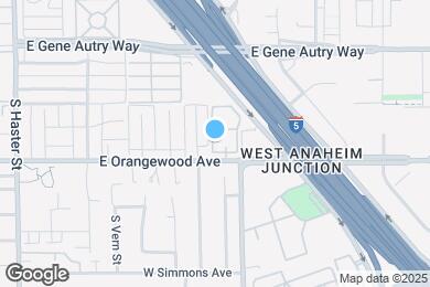 Map image of the property - 801 E Orangewood Ave