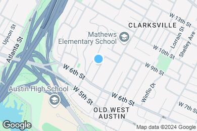 Map image of the property - 6th Street West Apartments Austin