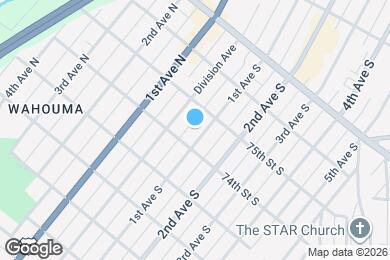 Map image of the property - 7414 1st Ave S