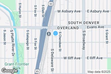 Map image of the property - 2158 S Delaware St