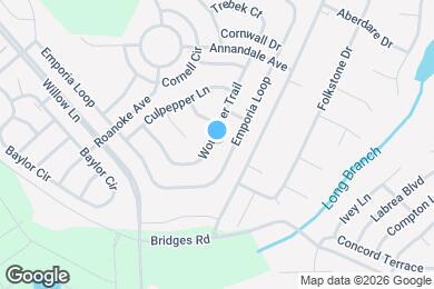 Map image of the property - 1396 Worcester Trail