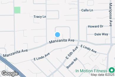 Map image of the property - 1166 Manzanita Ave