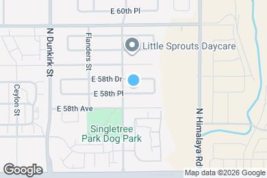 Map image of the property - 19885 E 58th Pl