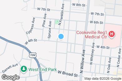 Map image of the property - 431 W 4th St