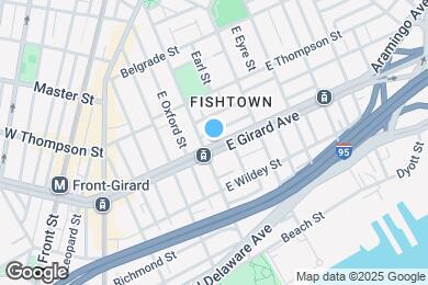 Map image of the property - 411 E Girard Ave