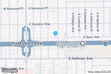 Map image of the property - 1841 S Sierra Vista Ave