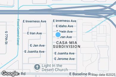 Map image of the property - 8029 E Iran Ave