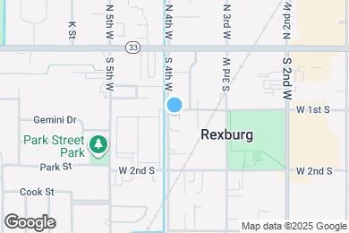 Map image of the property - 381 W 1st S