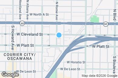 Map image of the property - 1702 W Cleveland St