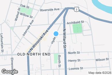 Map image of the property - 72 Hyde St