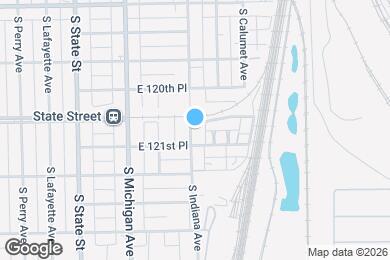 Map image of the property - 12107 S Indiana Ave