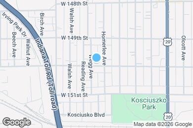 Map image of the property - 1214 W 150th St