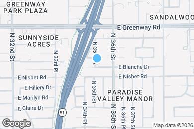 Map image of the property - 3502 E Blanche Dr
