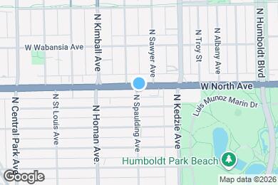 Map image of the property - 3259 W North Ave