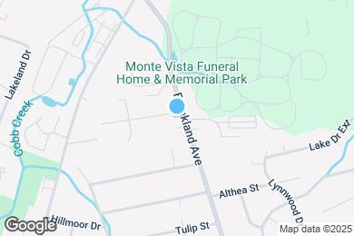 Map image of the property - 1715 E Oakland Ave