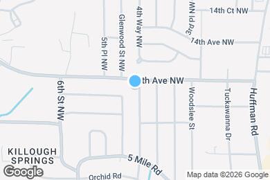 Map image of the property - 1232 Oakwood St