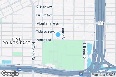 Map image of the property - 3815 E Yandell Dr