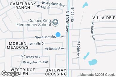 Map image of the property - 10717 West Campbell Ave