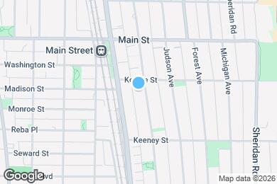 Map image of the property - 734 Hinman Ave
