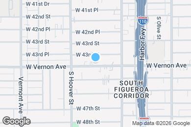 Map image of the property - 625 W Vernon Ave