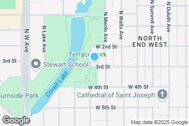 Map image of the property - 1008 W 3rd St