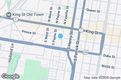 Map image of the property - 205 S Fayette St