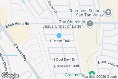 Map image of the property - 1066 E Denim Trail