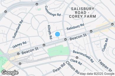 Map image of the property - 1796 Beacon St