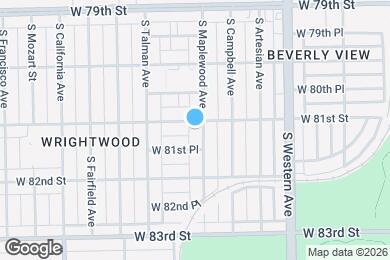 Map image of the property - 8106 S Maplewood Ave