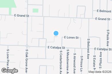 Map image of the property - 1116 S Saratoga Ave