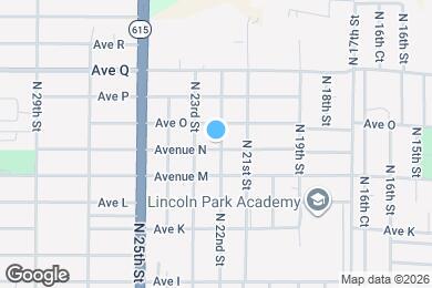 Map image of the property - 2202 Avenue N