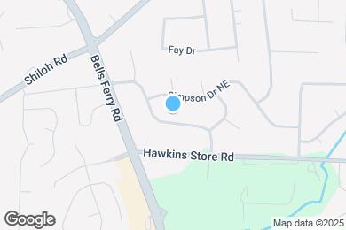 Map image of the property - 170 Shiloh Run NW