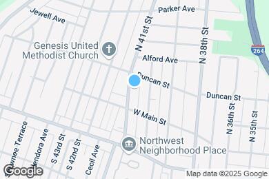 Map image of the property - 123 N 41st St