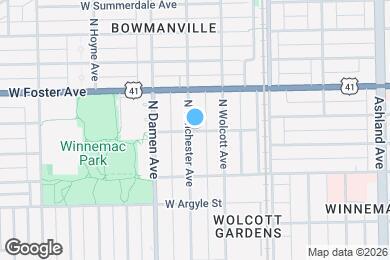 Map image of the property - 1932 W Winona St