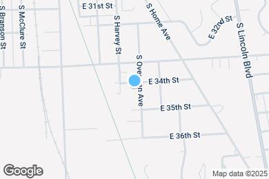 Map image of the property - 3406 S Overman Ave
