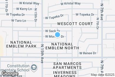 Map image of the property - 1349 W Morrow Dr