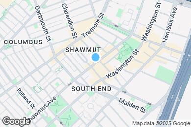 Map image of the property - 303 Shawmut Ave