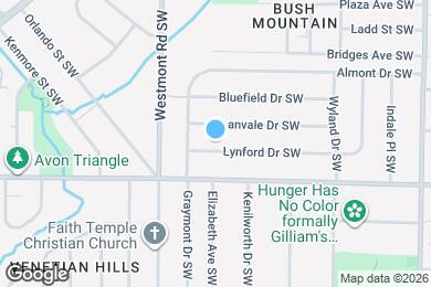 Map image of the property - 1449 Lynford Dr SW