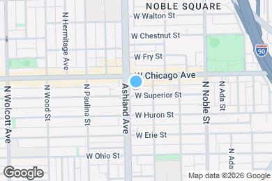 Map image of the property - 1522 W Superior St