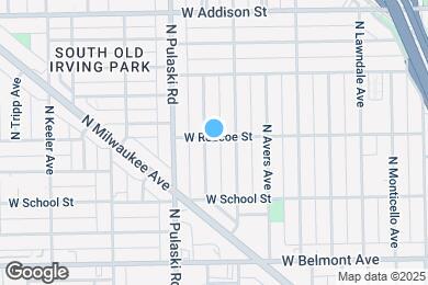 Map image of the property - 3357 N Harding Ave