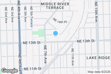 Map image of the property - 740 NE 13th Ct
