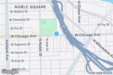 Map image of the property - 1313 W Chicago Ave