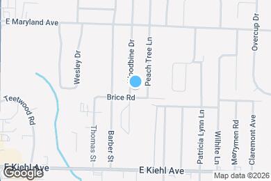 Map image of the property - 9006 Woodbine Dr